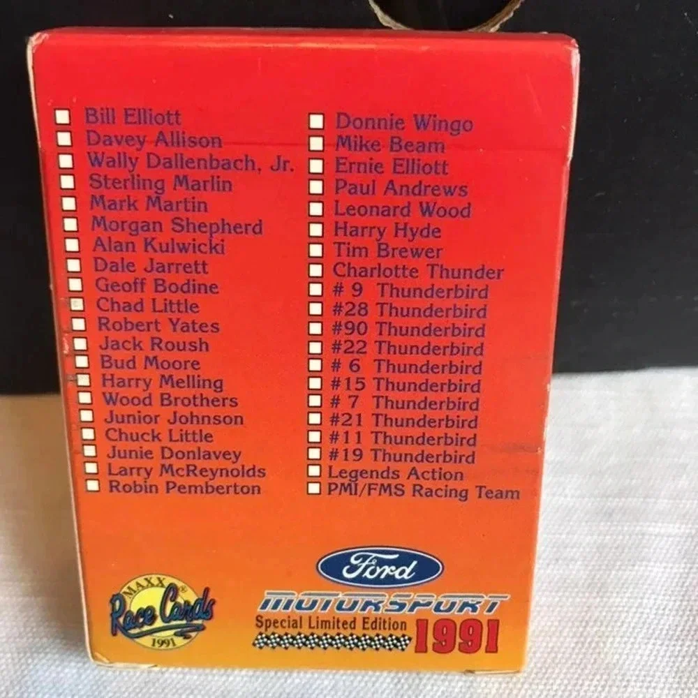 Vintage Ford Maxx Race Cards 1991 40 pieces card collector Set